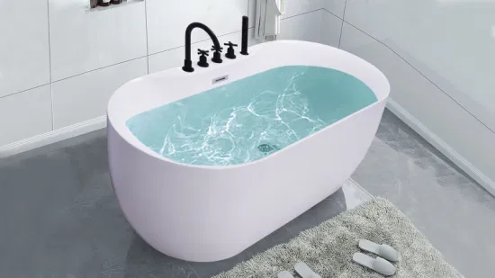 Banheira interna personalizada SPA Banheira autônoma de acrílico para banho simples para produtos sanitários de banho
